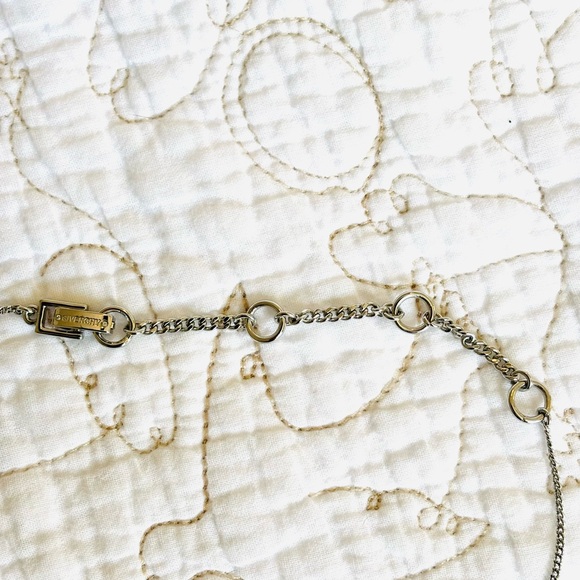 Givenchy Aquamarine Silver Chain Necklace - Picture 4 of 4